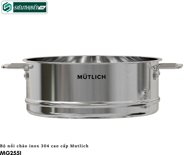 Bộ nồi chảo Mutlich MG255I (Inox 304 cao cấp)