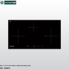 Bếp từ kết hợp điện Malloca MH - 03IRB S (3 vùng nấu)