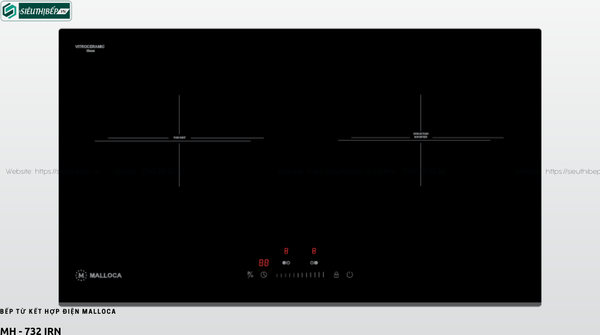 Bếp từ kết hợp điện Malloca MH - 732 IRN