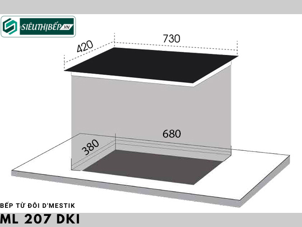 Bếp từ đôi D'mestik ML 207 DKI