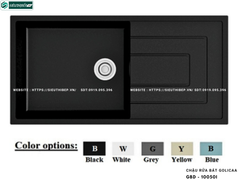 Chậu rửa bát Golicaa GBD - 10050I (Chậu đá - 1 Hộc 1 Bàn Chờ)