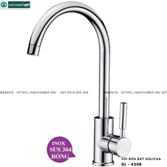 Vòi rửa bát Golicaa GL - 420B (Inox 304 bóng)