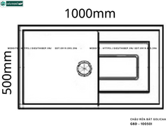 Chậu rửa bát Golicaa GBD - 10050I (Chậu đá - 1 Hộc 1 Bàn Chờ)