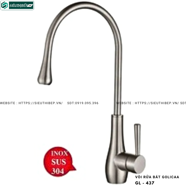 Vòi rửa bát Golicaa GL - 471 (Inox 304)