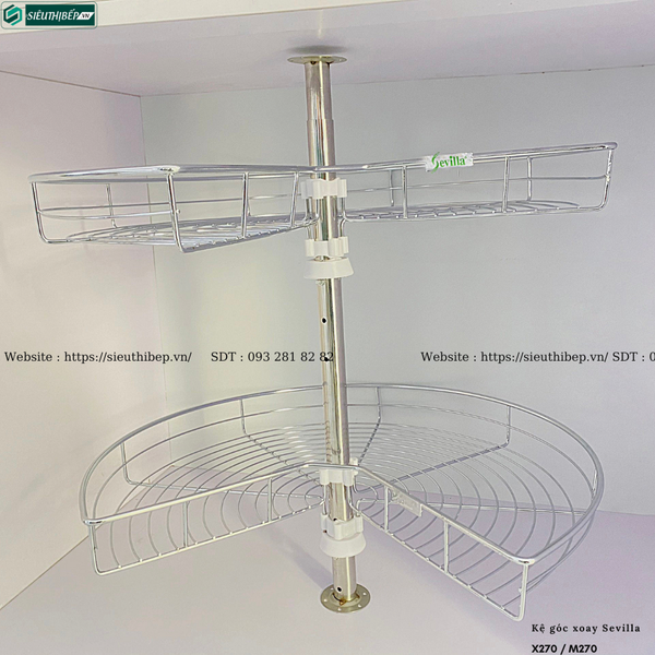 Kệ góc xoay Sevilla X270 / M270 (2 tầng - 270°)