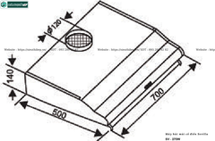 Máy hút mùi Sevilla SV - 270W (Cổ điển - Vân gỗ nâu)