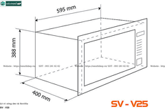 Lò vi sóng Sevilla SV - V28 (Âm tủ - 28 Lít)