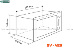 Lò vi sóng Sevilla SV - V25 (Âm tủ - 25 Lít)