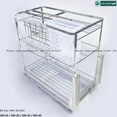 Kệ dao thớt Sevilla GD1-25 / GD1-30 / GD1-35 / GD1-40 (Inox 304 nan dẹt)