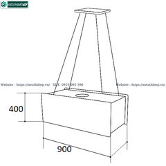 Máy hút mùi Spelier SP - 190 (Đảo - Treo độc lập)