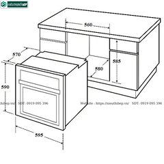 Lò nướng Canzy CZ - 09DL (70 Lít - Âm tủ)