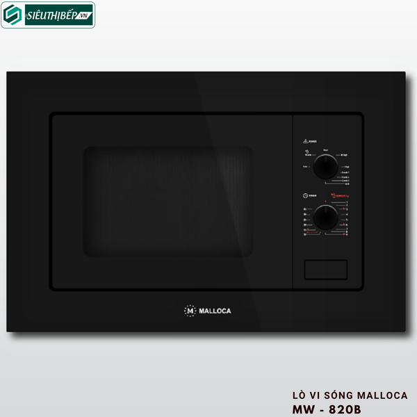 Lò vi sóng Malloca MW - 820B (Âm tủ - 20 Lít)