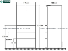 Tủ lạnh Bosch TGB KFN86AA76J - Serie 6 (Side by side - 540L)