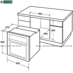 Lò nướng Canzy CZ - 11EBN (60 Lít - Âm tủ)