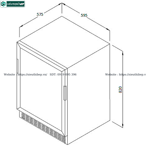 Tủ rượu Kaff KF - WC01 (Độc lập - 56 chai)