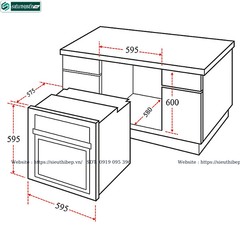 Lò nướng Chef's EH - BO600B / EH - BO600S  (56 lít - Âm tủ)