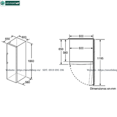 Tủ lạnh Bosch HMH KSV36VI3P - Serie 4 (Đơn 1 cánh độc lập - Made in Poland)