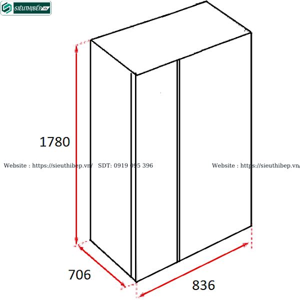 Tủ lạnh Electrolux UltimateTaste 700 - ESE5401A-BVN (Side by side - 505 lít)