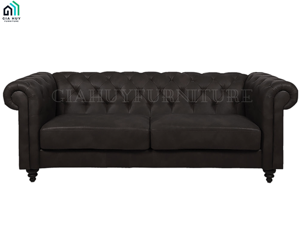 Bộ Sofa CHARLIETOWN (3 chỗ - PU, Màu nâu đậm)