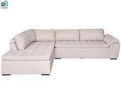 Bộ Sofa WELLINGTON (Góc trái - Vải Dallas, Màu xám cát)