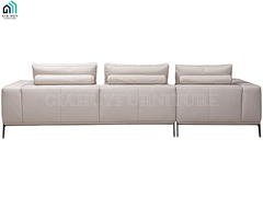 Bộ Sofa HORSENS (Góc phải / Góc trái - Da France, Màu kem / Màu nâu)