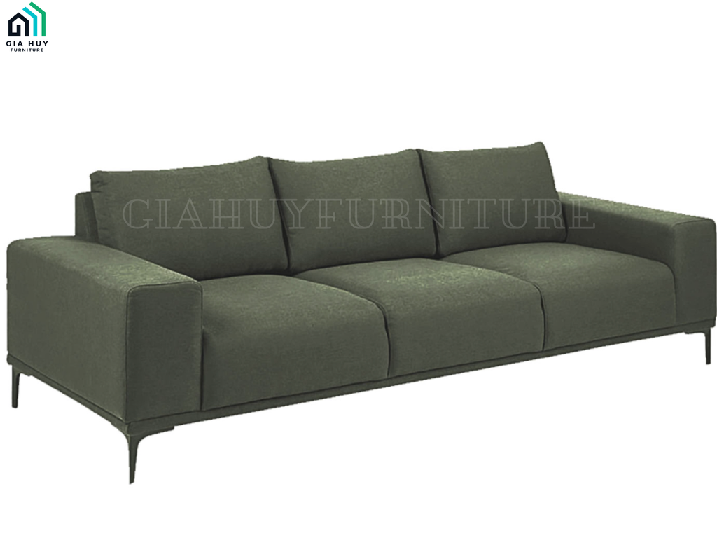 Bộ Sofa EMERSON (3 chỗ - Vải Max, Màu xám xanh)
