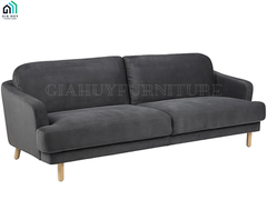 Bộ Sofa YUKON (3 chỗ - Vải Sofina, Màu xám đậm)