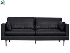 Bộ Sofa SUNDERLAND (3 chỗ - Vải Malmo / Da Santos / Vải Portland , Màu Xám Nhạt)