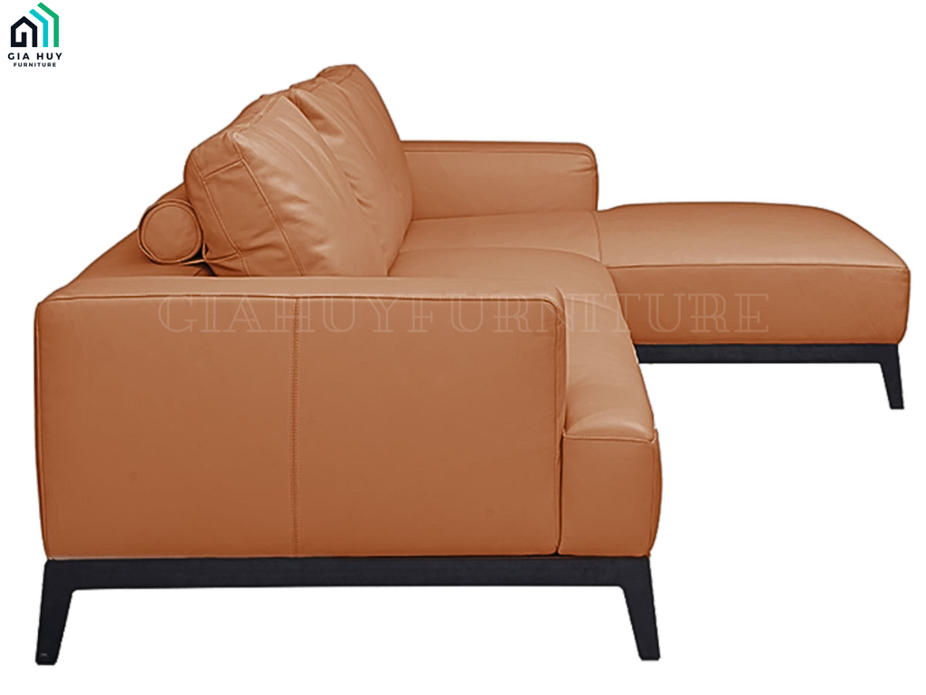 Bộ Sofa HORSENS (Góc phải / Góc trái - Da France, Màu kem / Màu nâu)