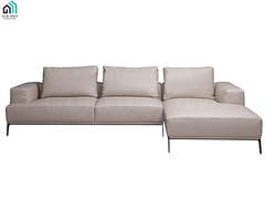 Bộ Sofa HORSENS (Góc phải / Góc trái - Da France, Màu kem / Màu nâu)