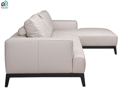 Bộ Sofa HORSENS (Góc phải / Góc trái - Da France, Màu kem / Màu nâu)