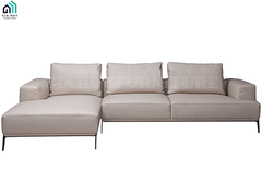 Bộ Sofa HORSENS (Góc phải / Góc trái - Da France, Màu kem / Màu nâu)