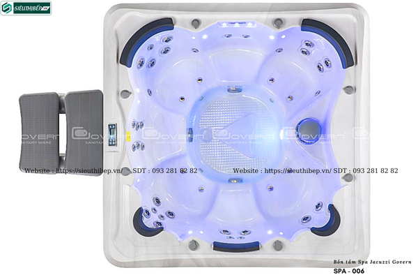 Bồn tắm Spa Jacuzzi Govern SPA - 006 (Bồn Massage,sục khí,hệ thống lọc,máy gia nhiệt)