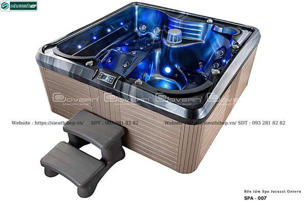 Bồn tắm Spa Jacuzzi Govern SPA - 007 (Bồn Massage,sục khí,hệ thống lọc,máy gia nhiệt)