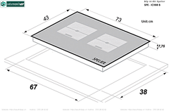 Bếp từ đôi Spelier SPE - IC1188 B (Made in Germany)