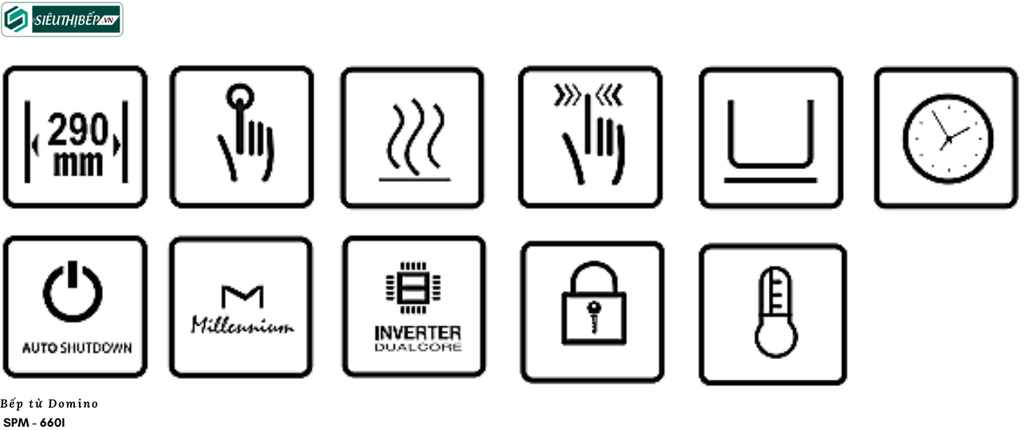 Bếp từ Domino SPM - 660I (Made in Malaysia)