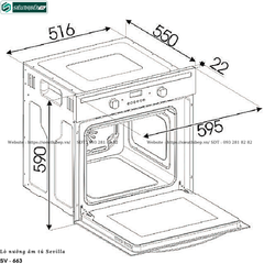 Lò nướng Sevilla SV - 663 (Âm tủ - 72 Lít)