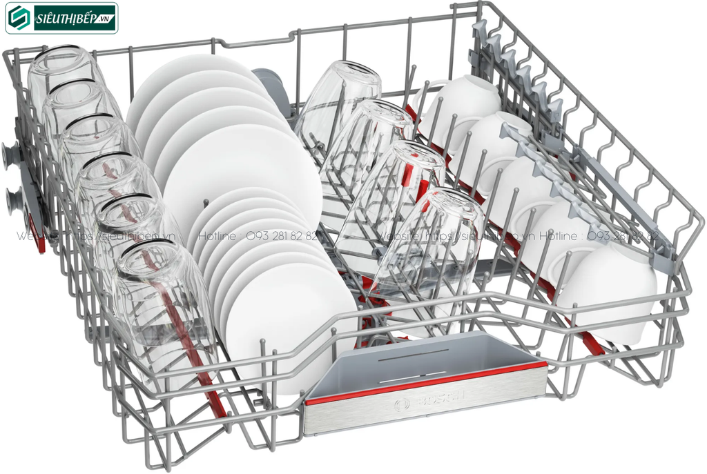 Máy rửa bát Bosch HMH SMU6ECS57E - Serie 6 (Âm bán phần - 14 bộ đồ ăn Châu Âu)