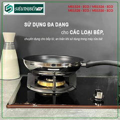 Chảo Eurosun MS1526 - Eco / MS1528 - Eco/ MS1530 - Eco (chống dính inox 304)