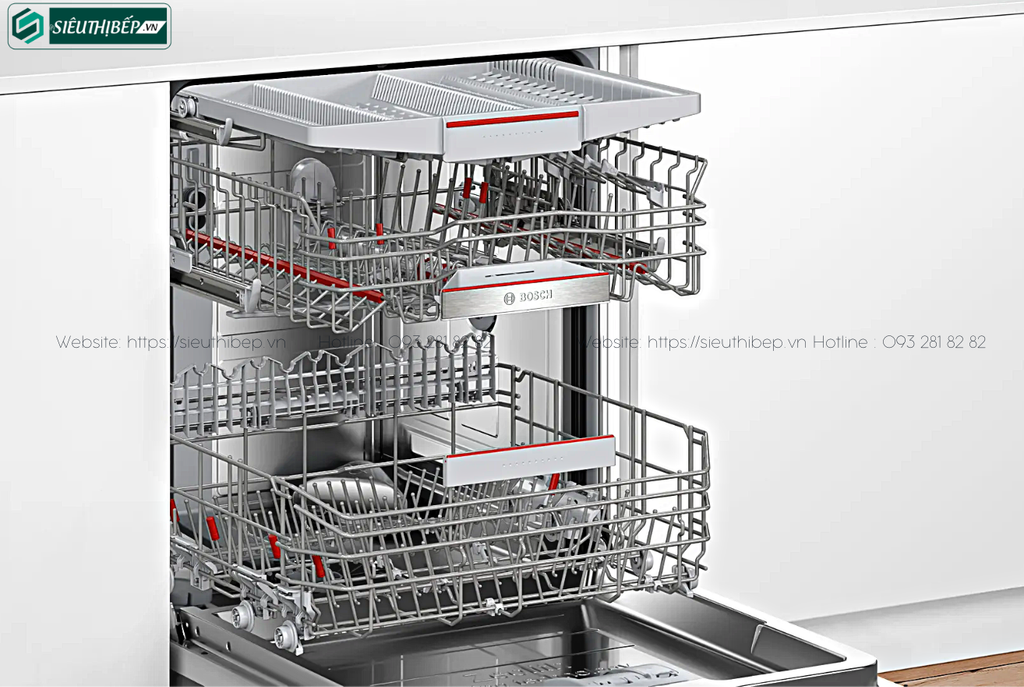 Máy rửa bát Bosch HMH SMV6ZCX42E - Serie 6 (Âm toàn phần - 14 bộ đồ ăn Châu Âu)