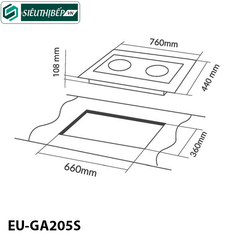 Bếp gas đôi Eurosun EU - GA279