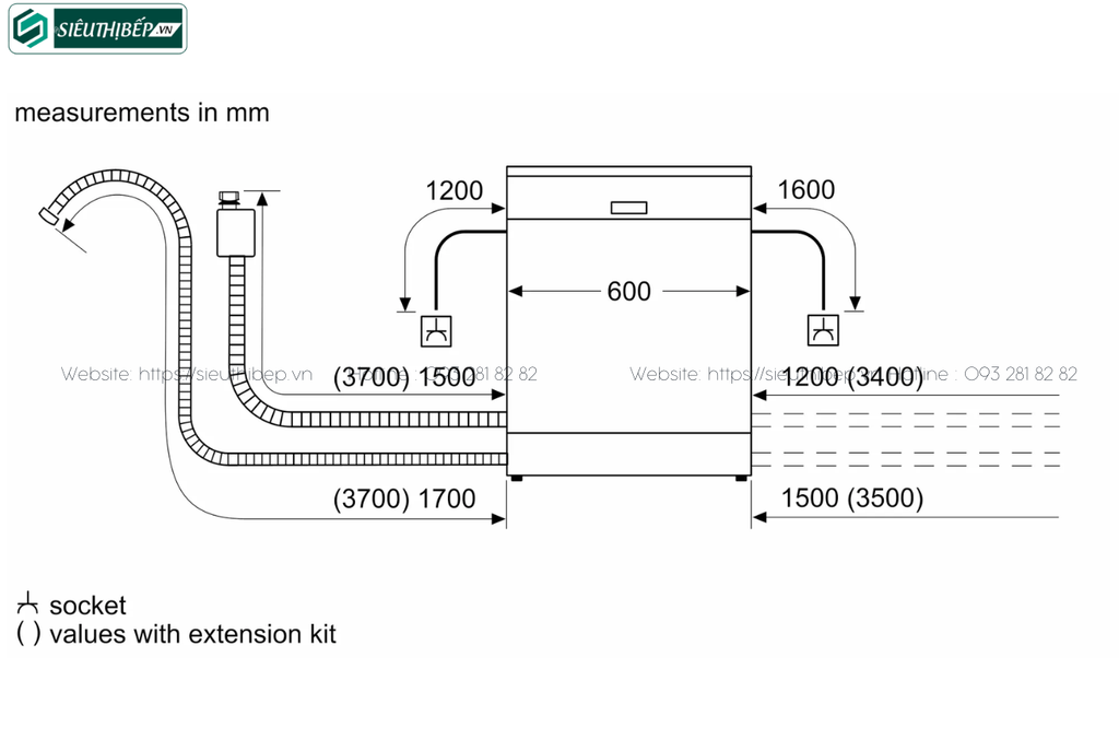 Máy rửa bát Bosch HMH SMV6ZCX42E - Serie 6 (Âm toàn phần - 14 bộ đồ ăn Châu Âu)