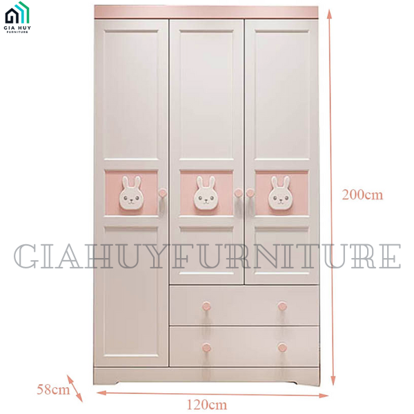 Tủ quần áo cho bé  STB - 51914 (MDF)