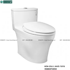 Bồn cầu 1 khối TOTO MS885DT2#XW (Nắp Đóng Êm TC393VS)