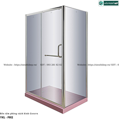 Bồn tắm phòng vách kính Govern YKL - P812 (Khay tắm màu , đế thấp)