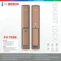 Khóa điện tử Bosch FU 750K / FU 750BK (Mở khóa bằng APP Wifi thông minh)