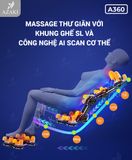  GHẾ MASSAGE AZAKI A360 - TRẮNG 