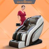  GHẾ MASSAGE MAXXSPEED C390 - TRẮNG NÂU 