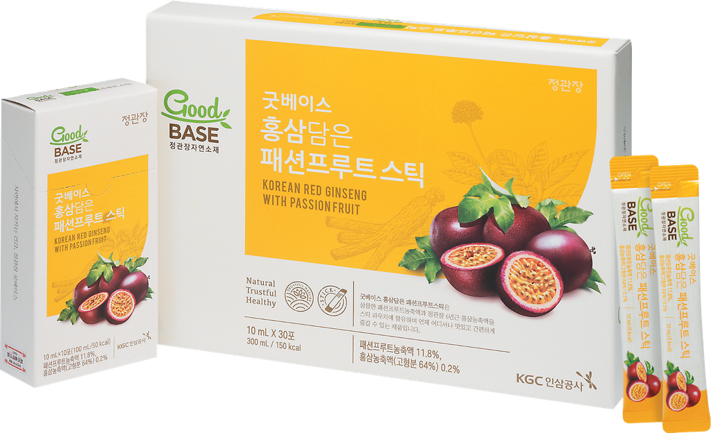 Nước Uống Hồng Sâm Goodbase Chanh Dây 10ml*30 gói