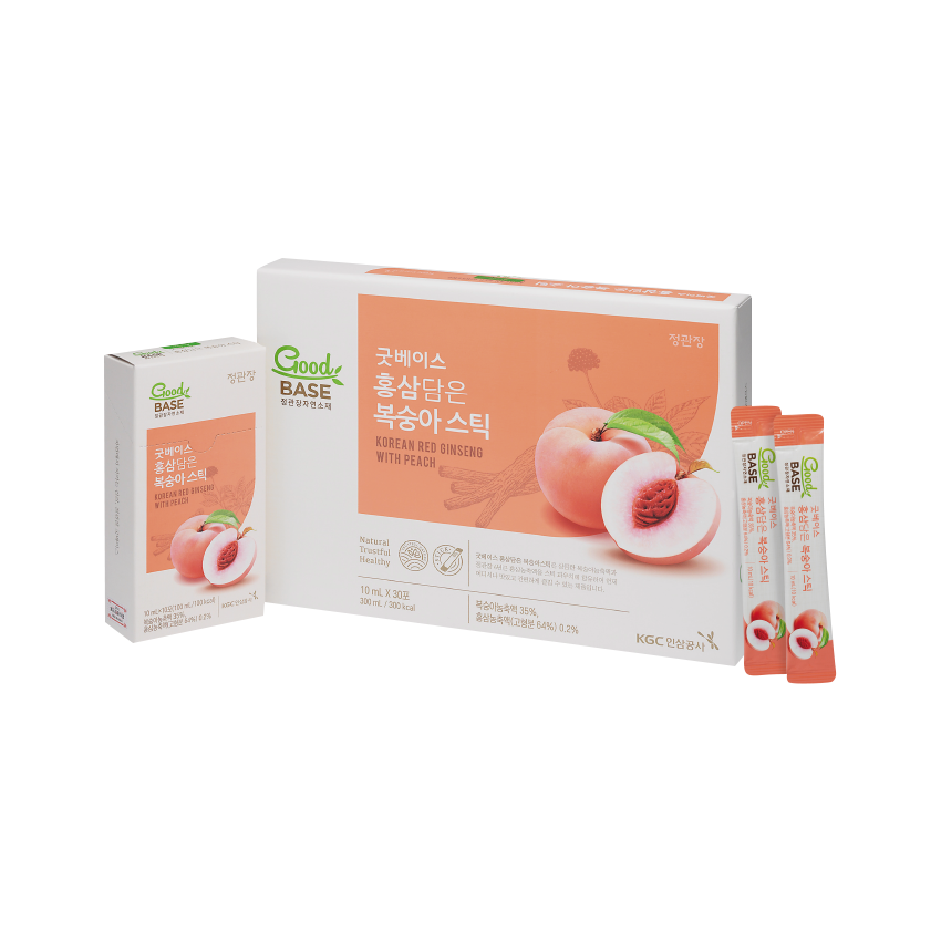 Nước Uống Hồng Sâm Goodbase Đào 10ml*30 gói